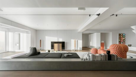Explore Lake Lantern by Evans Lee: Minimalist design embracing spatial fluidity, creating a dynamic, enriching haven.