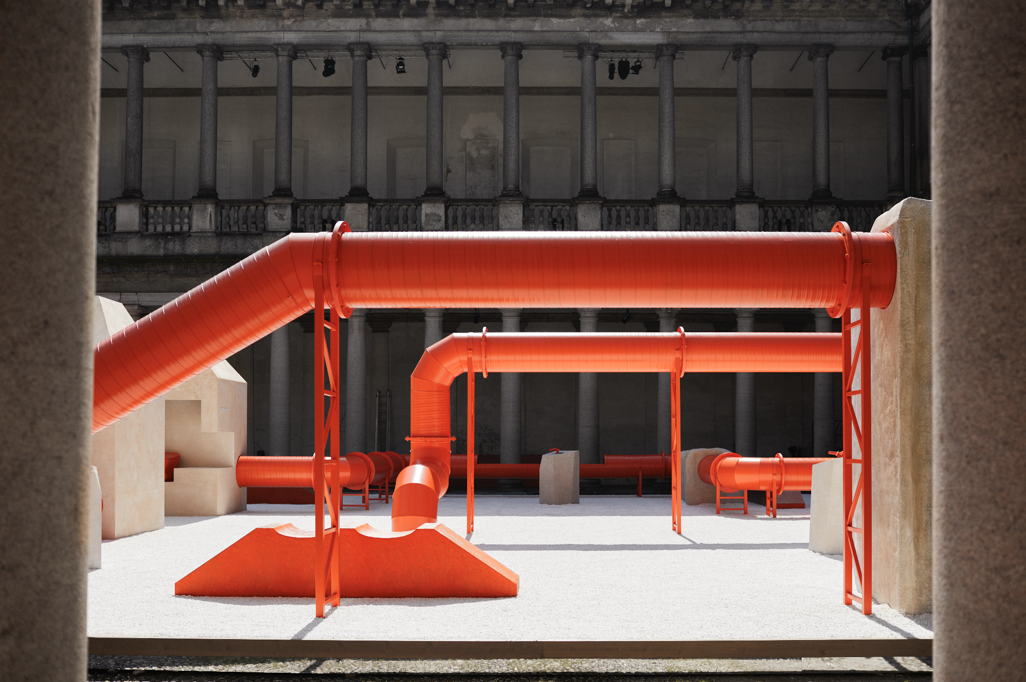 Palazzo del Senato: Milan Design Week's historic venue reimagined as vibrant nexus for interdisciplinary collaboration.