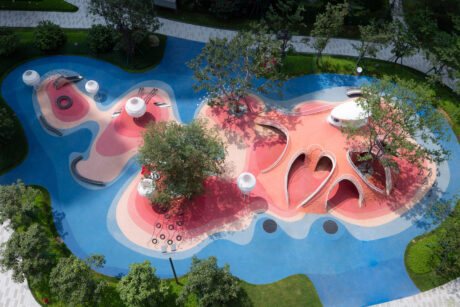 Discover Red Dunes Playtopia: a Mars-inspired playground by Xisui Design, creating joyful and imaginative spaces for all.